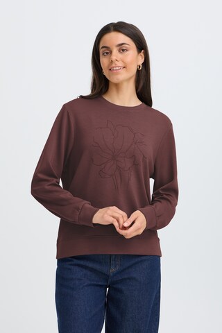 Fransa - Sweatshirt em castanho: frente