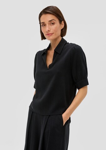 s.Oliver BLACK LABEL Bluse in Schwarz: predná strana