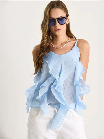 Chemisier Bianco Lucci en bleu