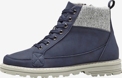 bonprix Bottines à lacets en 37 en bleu nuit / gris clair, Vue avec produit