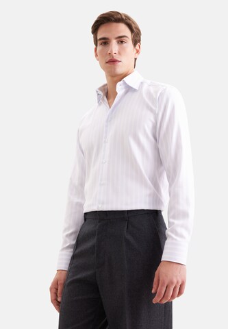 SEIDENSTICKER Regular fit Button Up Shirt in Purple: front