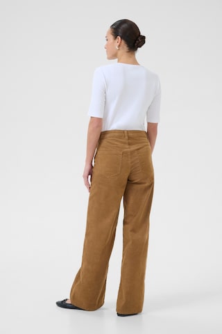Kaffe Regular Hose 'Molly' in Braun