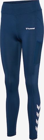 Hummel Skinny Workout Pants 'Chipo' in Blue