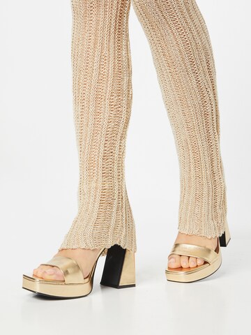 Nasty Gal Slim fit Trousers in Beige