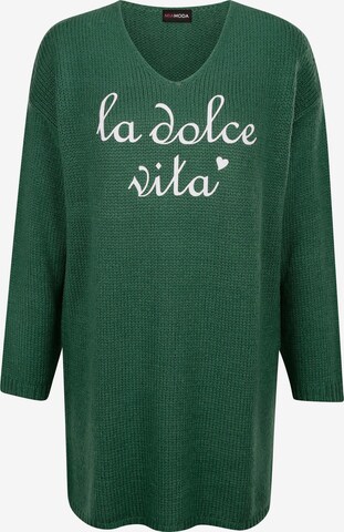 MIAMODA Sweater in Green: front