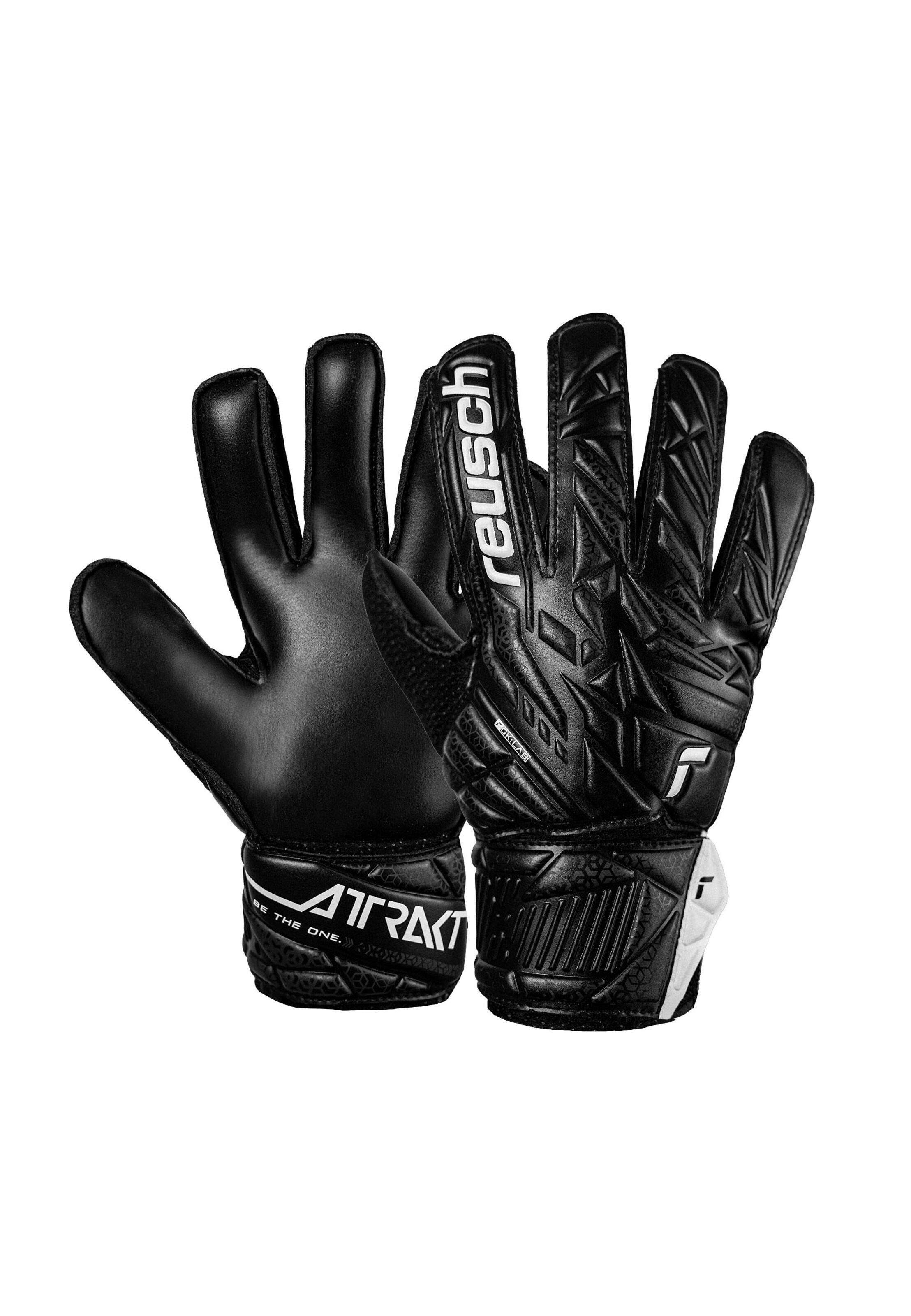 REUSCH Torwarthandschuhe 'Attrakt Solid Junior' in Schwarz: Vorderseite
