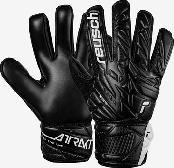 REUSCH Athletic Gloves 'Attrakt Solid Junior' in Black: front