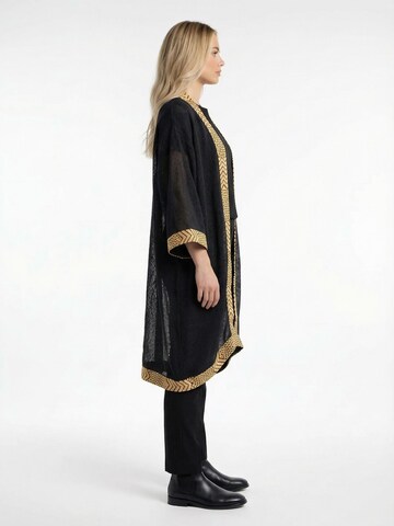 Shop Karey - Kimono 'Ethereal Block' en negro