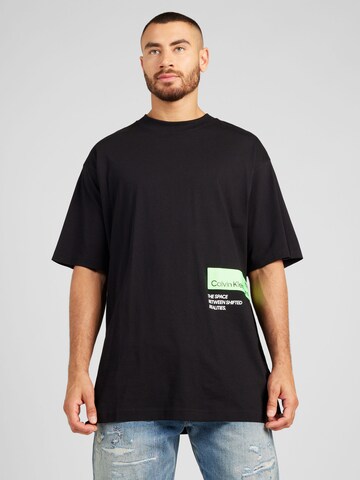 Calvin Klein Jeans - Camiseta en negro: frente