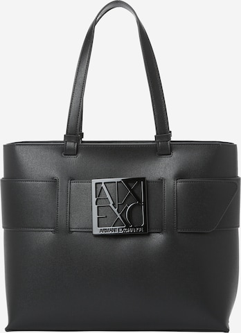 ARMANI EXCHANGE Nakupovalna torba | črna barva: sprednja stran