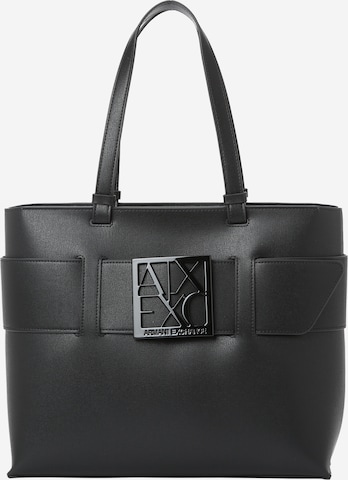 ARMANI EXCHANGE - Shopper en negro: frente