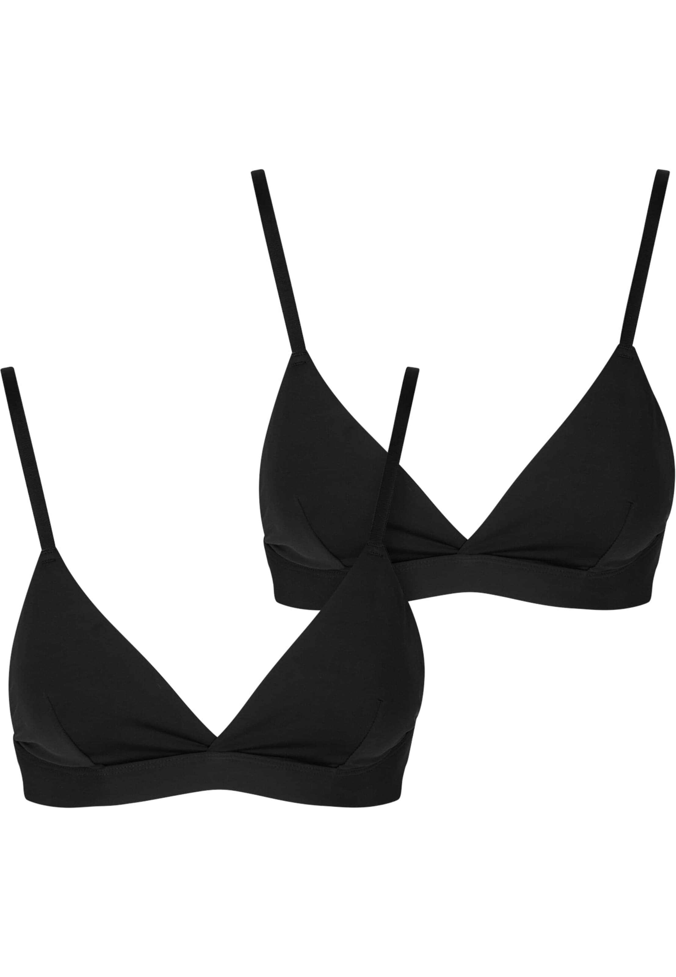 Bustino Reggiseno di Urban Classics in nero: frontale