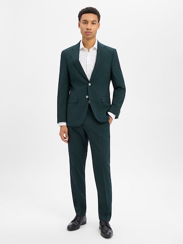 BOSS Regular Fit Sakko 'Jasper' in Grün: Vorderseite