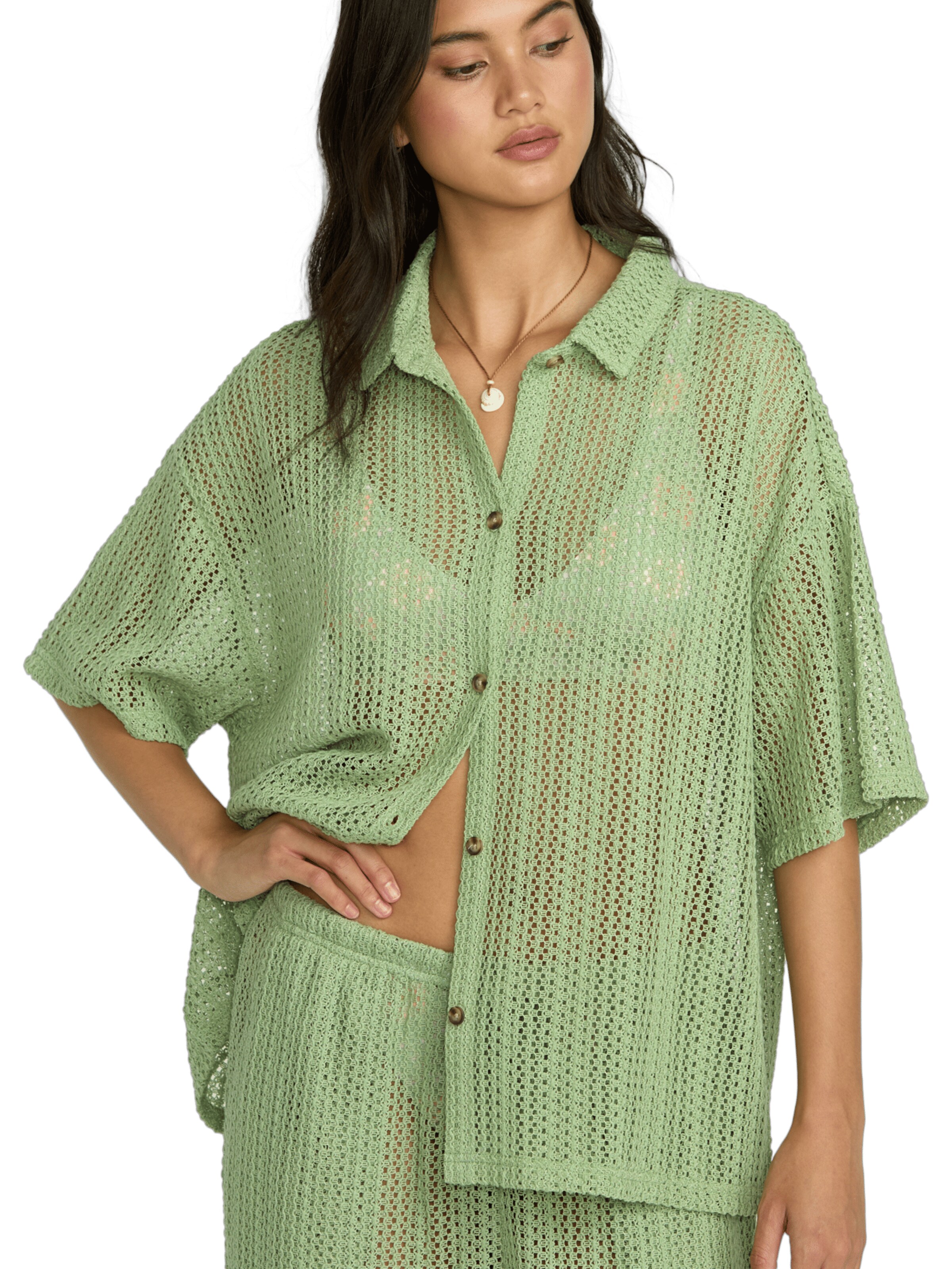 BILLABONG Blouse in Green