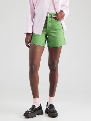 TOPSHOPregular Traperice 'Editor' - zelena boja: prednji dio