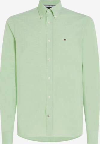 Coupe slim Chemise '1985' TOMMY HILFIGER en vert : devant