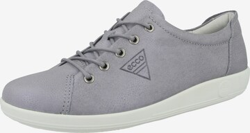 Chaussure de sport à lacets 'Soft 2.0' ECCO en gris : devant