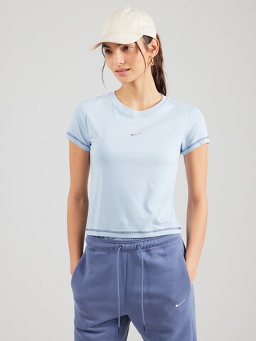 T-shirt Nike Sportswear en bleu : devant