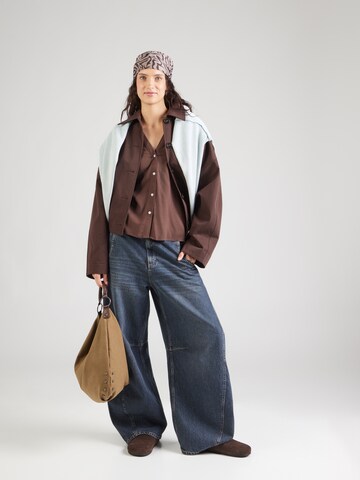 JDY Bluse 'JDYLAUREL' in Braun