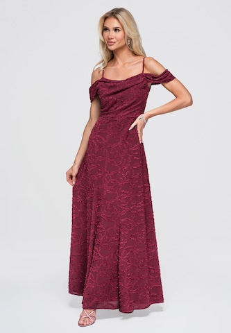 Ombre Kleid 'DLR388' in Rot: Vorderseite