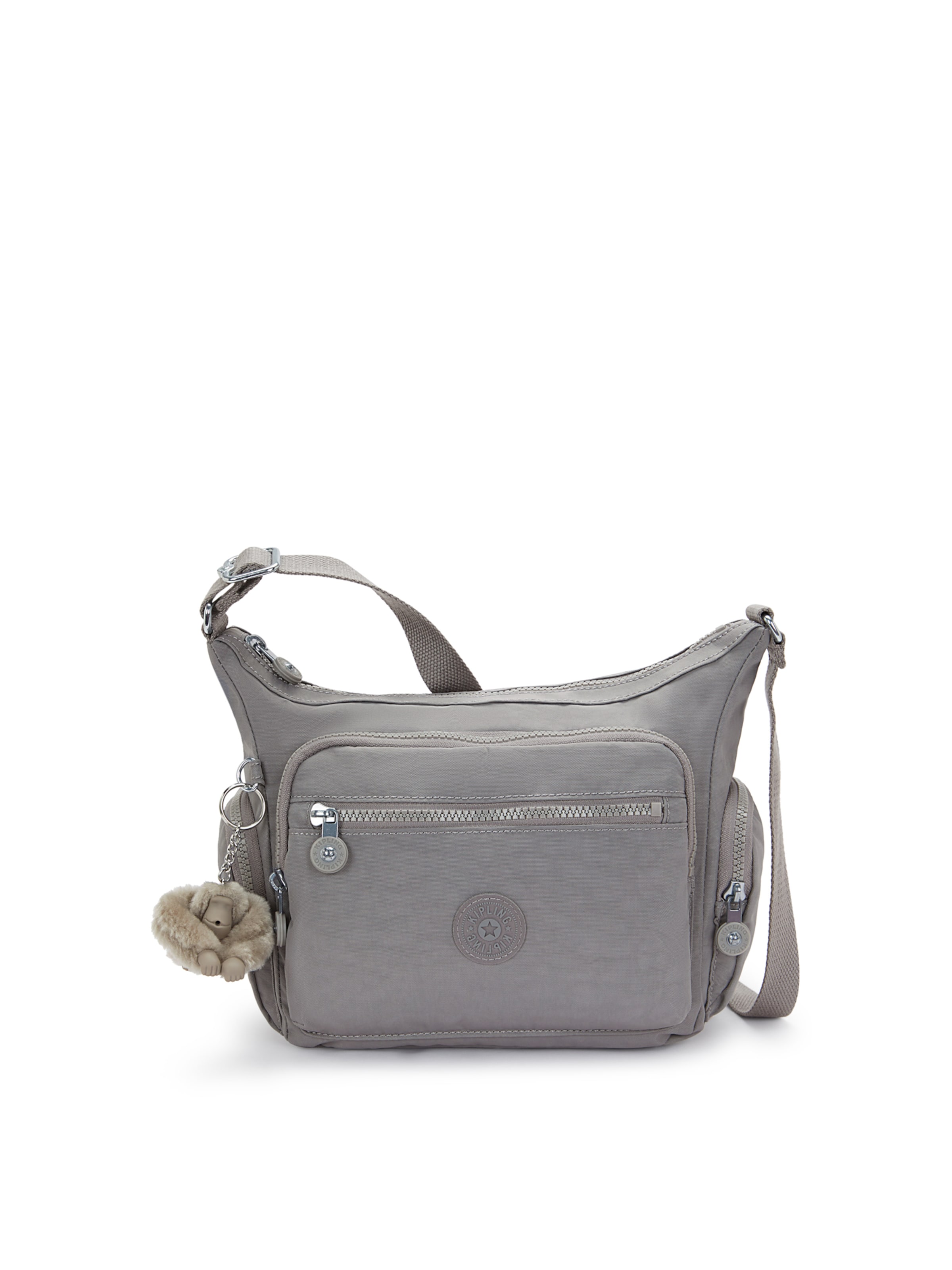 KIPLING Чанта с презрамки 'Gabbie' в сиво: отпред