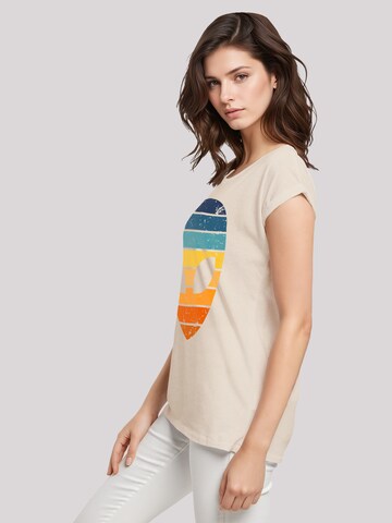 F4NT4STIC Shirt 'Alien Sonnenuntergang Retro' in Beige