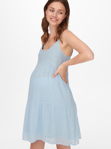 Only Maternity Kleid 'London' in Blau: predná strana