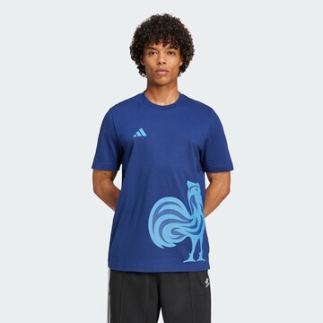 T-Shirt fonctionnel 'France' ADIDAS PERFORMANCE en bleu : devant