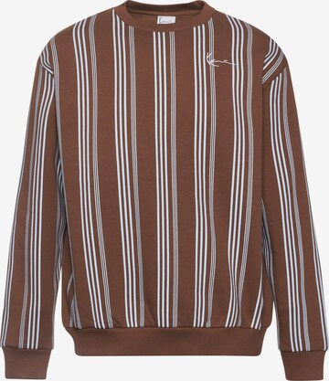 Sweat-shirt Karl Kani en marron : devant