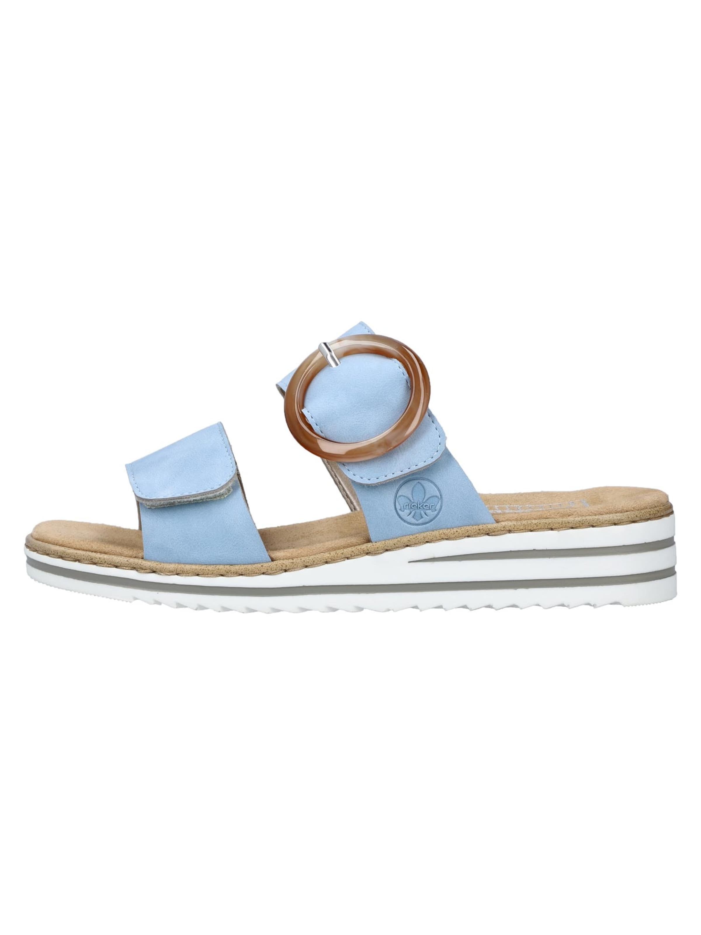 Rieker Muiltjes 'Comfort' in Blauw: voorkant