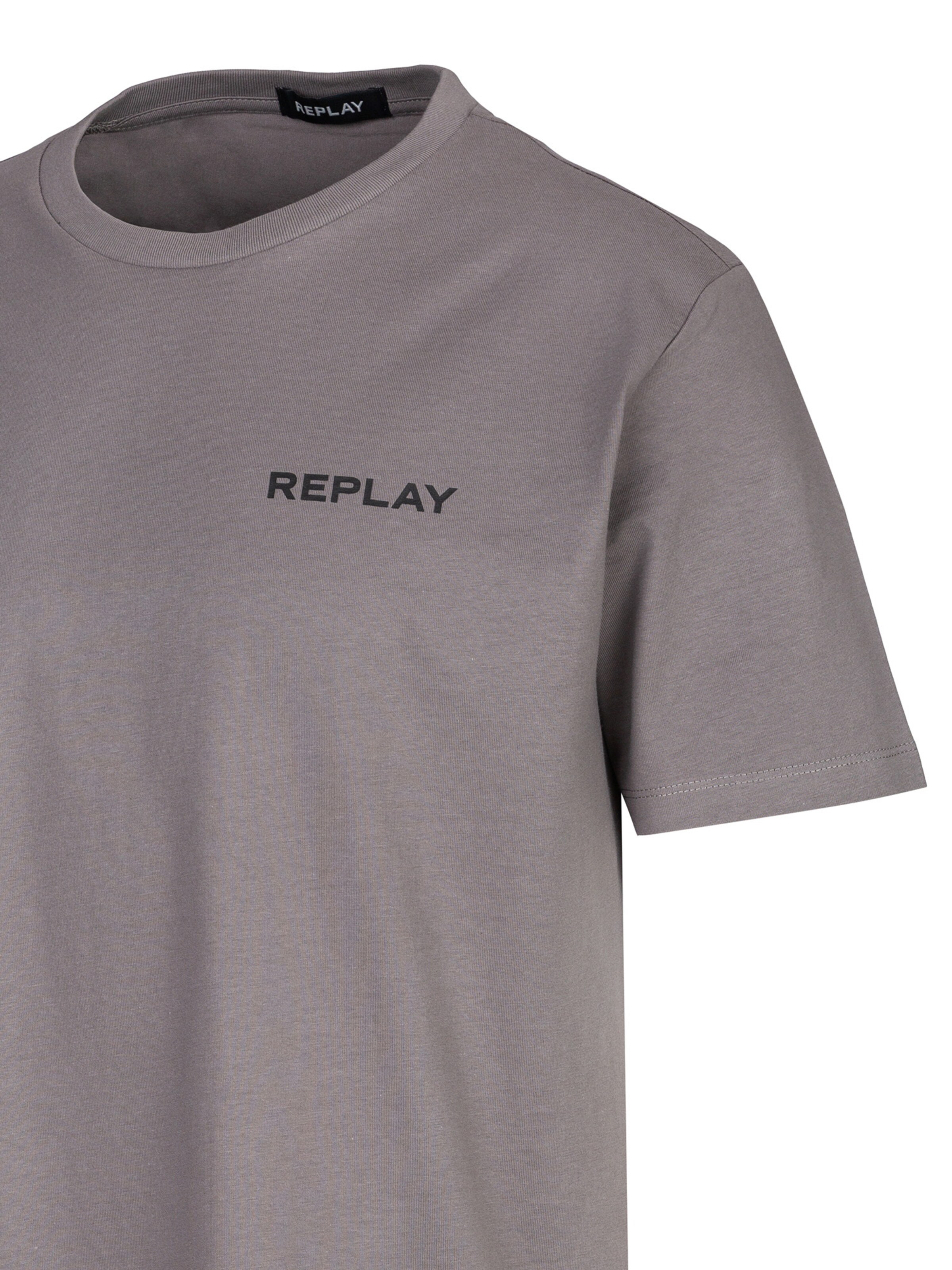 T-Shirt 'Piece' REPLAY en gris