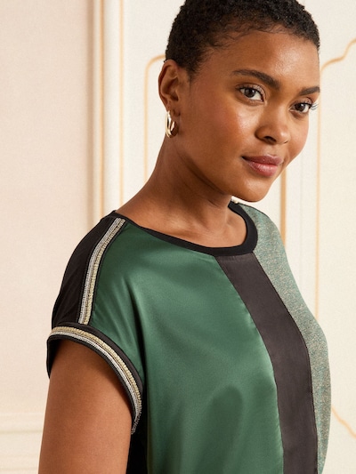 love & roses Majica | zelena / večbarvno zelena / črna barva, Prikaz izdelka