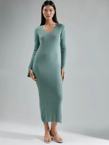 My fashion Gebreide jurk in Groen: voorkant