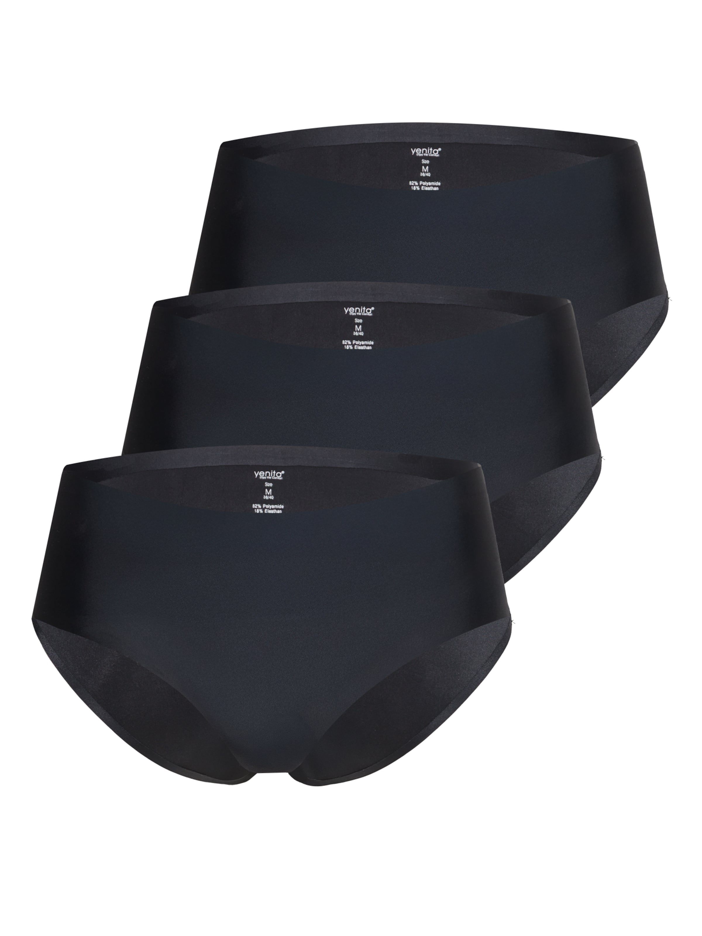 Slip di Yenita in nero: frontale