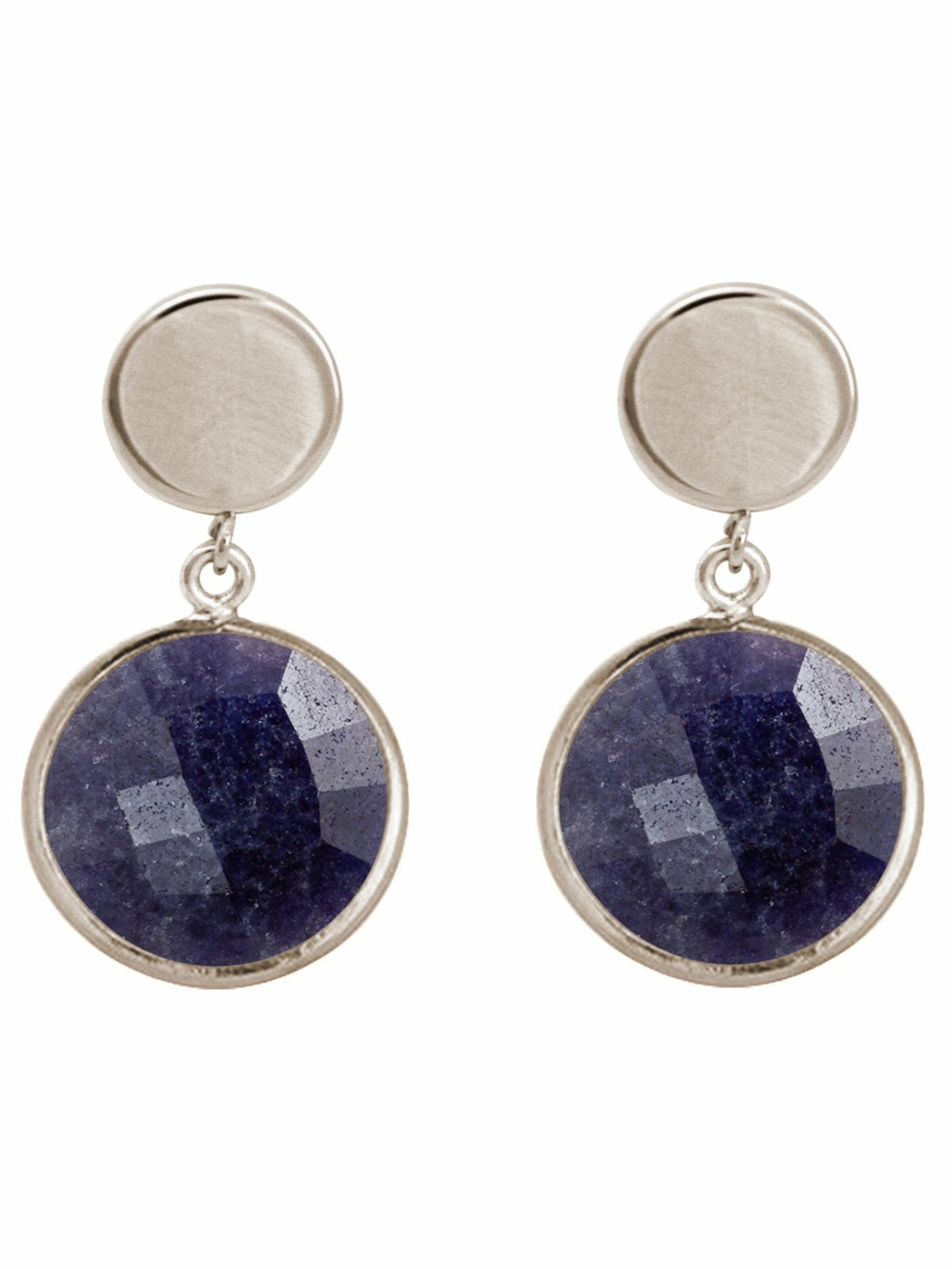 Gemshine Earrings in Silver: front