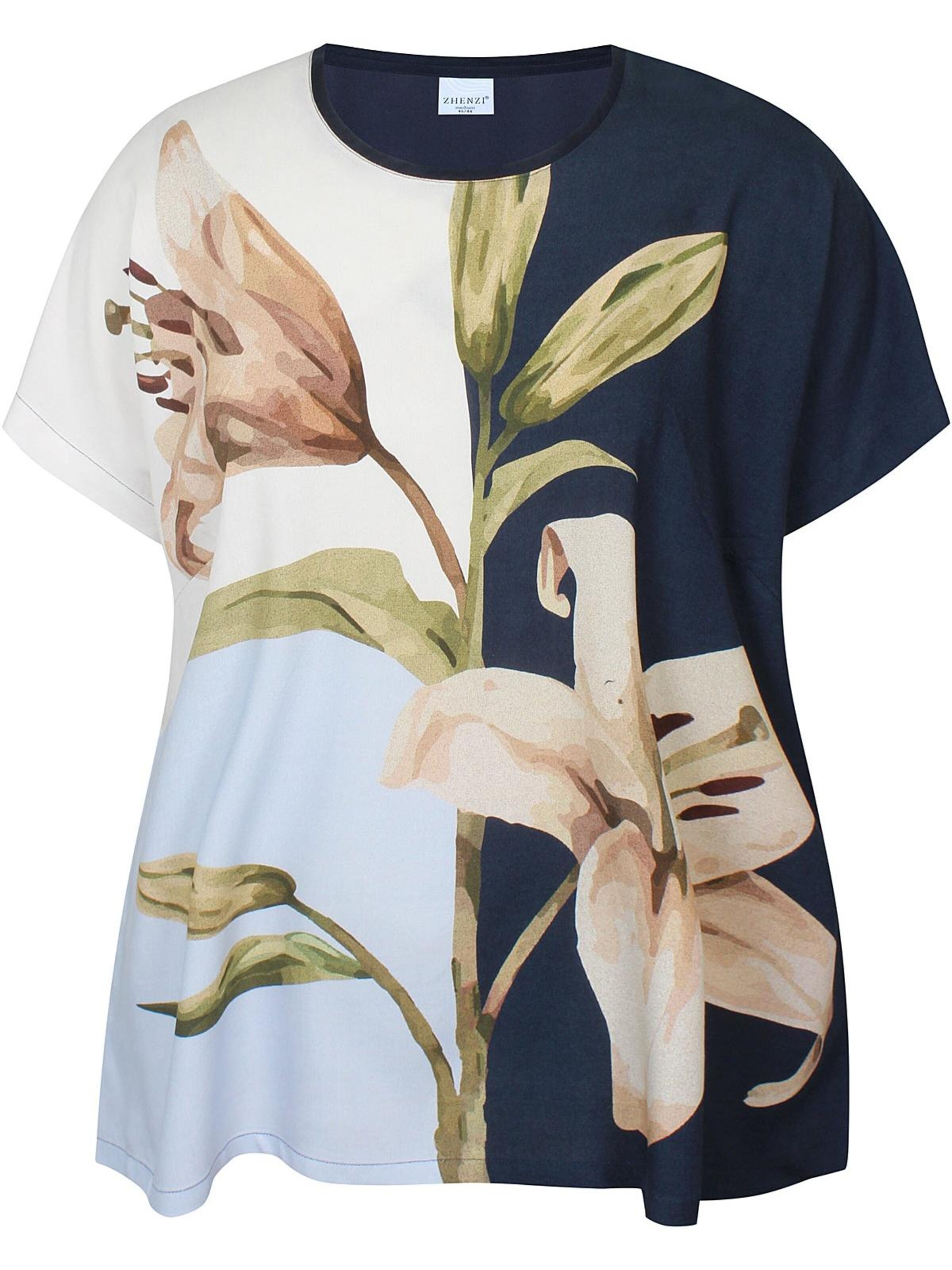 Zhenzi Blouse 'Edith 1280' in Blauw: voorkant