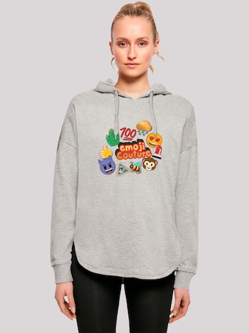 emoji couture Sweatshirt in Grijs: voorkant