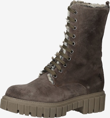 SALAMANDER Lace-Up Ankle Boots in Brown: front