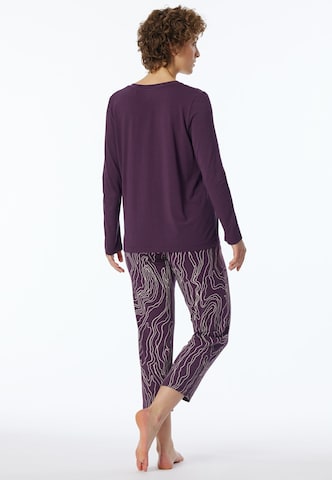 SCHIESSER Pyjama lang in Lila