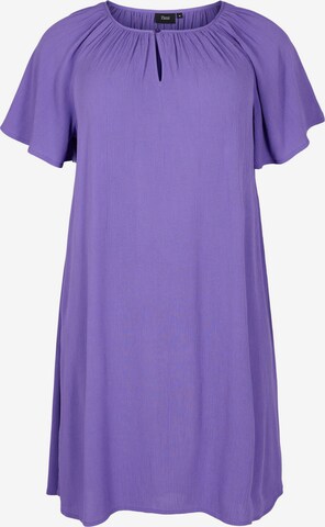 Zizzi Letné šaty 'Rose' - fialová: predná strana