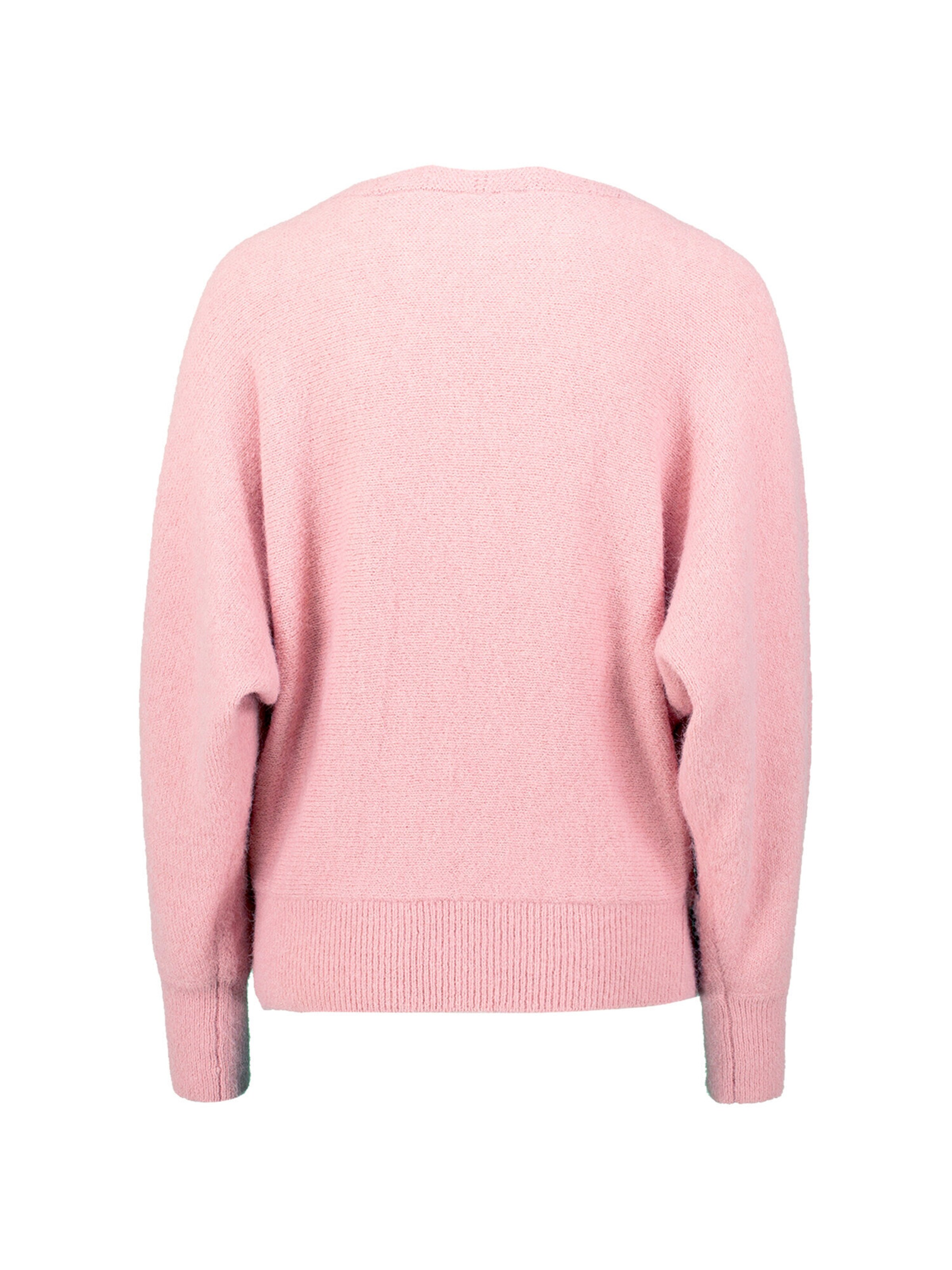 zero Strickpullover mit U-Boot Ausschnitt in Pink