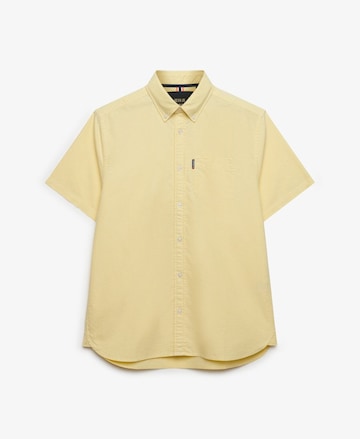 Superdry & Co Regular fit Overhemd 'Essentials Oxford' in Geel