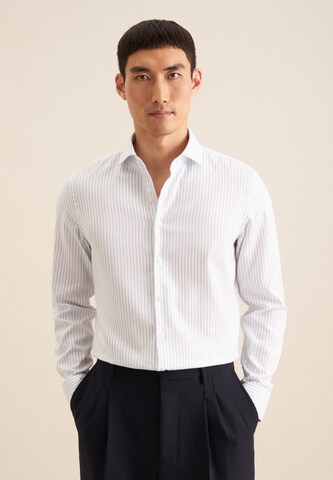 Coupe slim Chemise business SEIDENSTICKER en blanc : devant