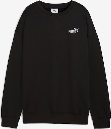PUMA Sportief sweatshirt 'ESS No. 1' in Zwart: voorkant