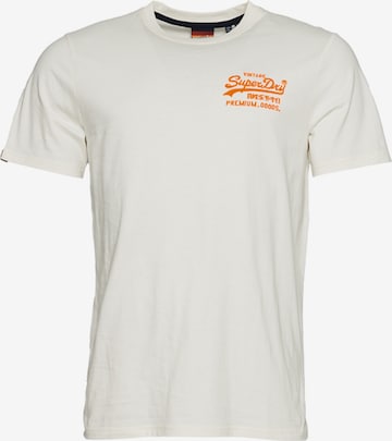 T-Shirt Superdry en blanc : devant