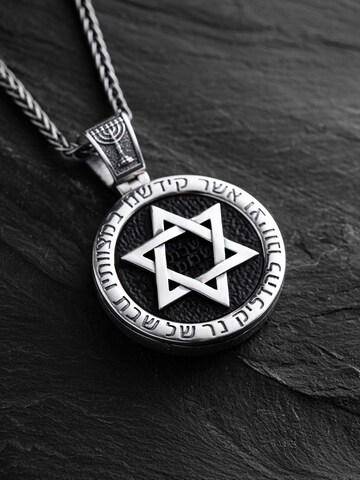 REYTEL Anhänger 'GWIAZDA DAWIDA'‌‌‌ in Silber