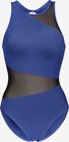 Bustieră Costum de baie întreg 'ANGLE VENT BACK MESH' de la ARENA pe albastru: față