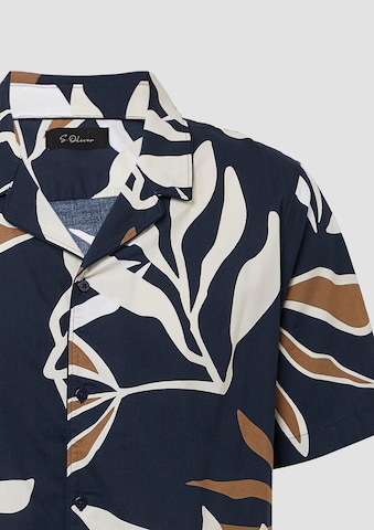 s.Oliver BLACK LABEL Regular fit Overhemd in Blauw