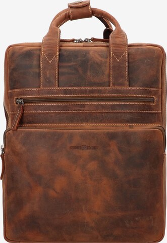 GREENBURRY Backpack in Brown: front