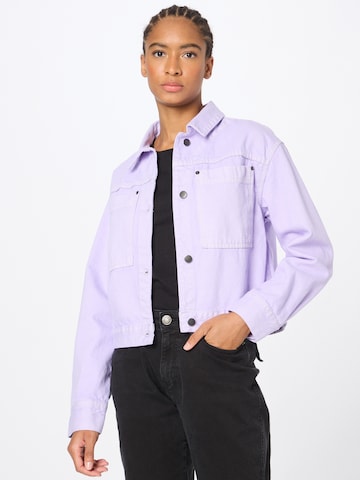 Urban Classics Between-Season Jacket in Purple: front